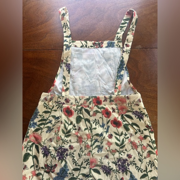 Cider Floral Print Corduroy Overall Romper Shorts | XL - Picture 3 of 4